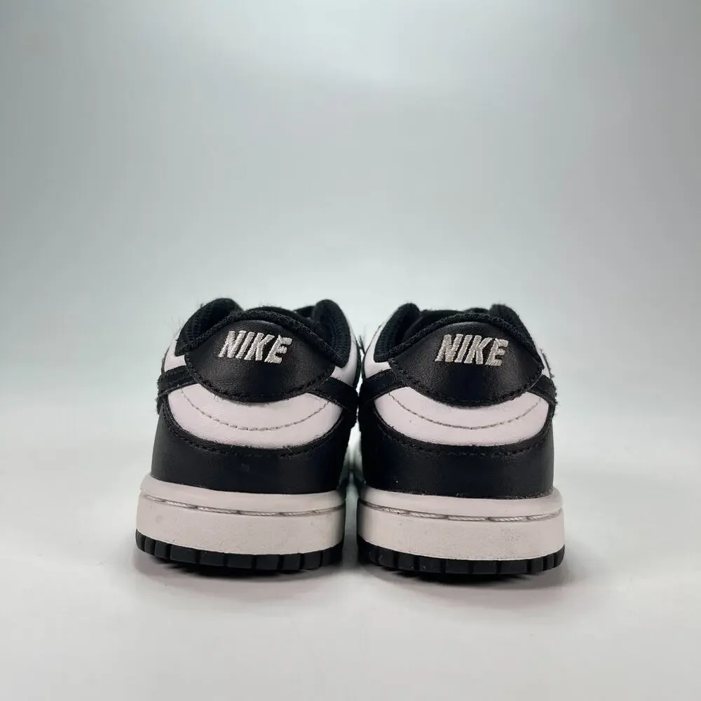 Nike Dunk Low Panda Black White Low Top Sneakers Shoes CW1589-100 Kids Size 7C